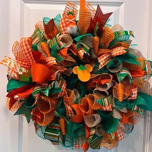 Easter Carrots door wreath.